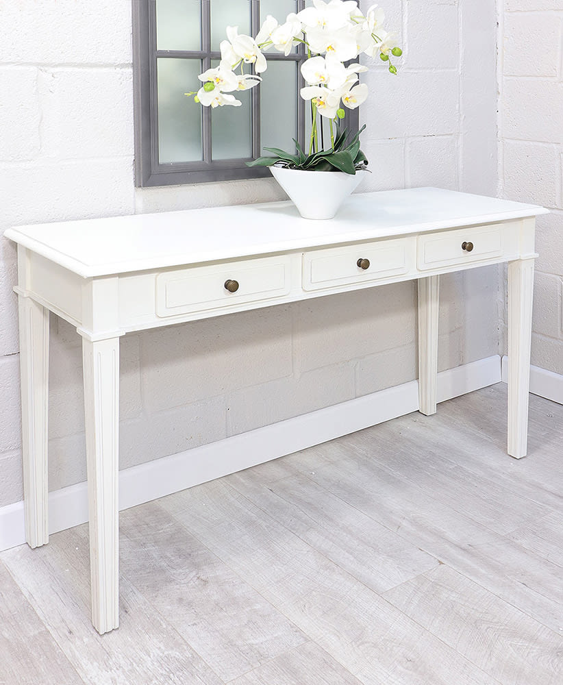 Portobello Warm White Hall Table