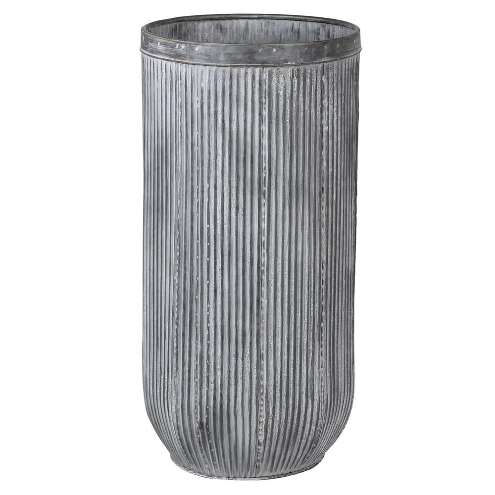 Tall Zinc Planter