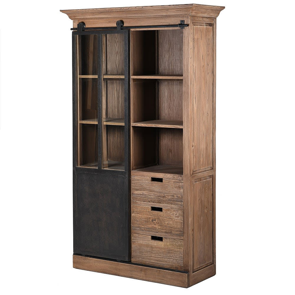 Reclaimed Elm Display Cabinet