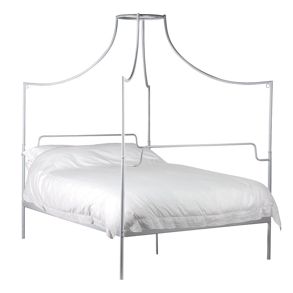 White Iron Canopy 5ft Bed