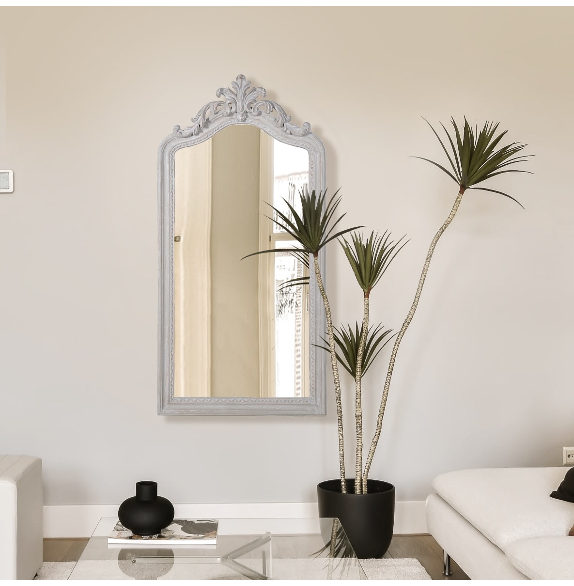 Tall Classical Frame Wall Mirror