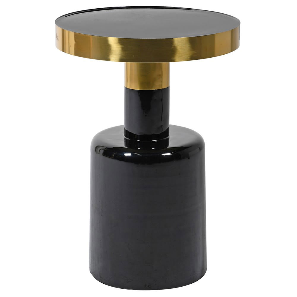 Black Bottleneck End Table