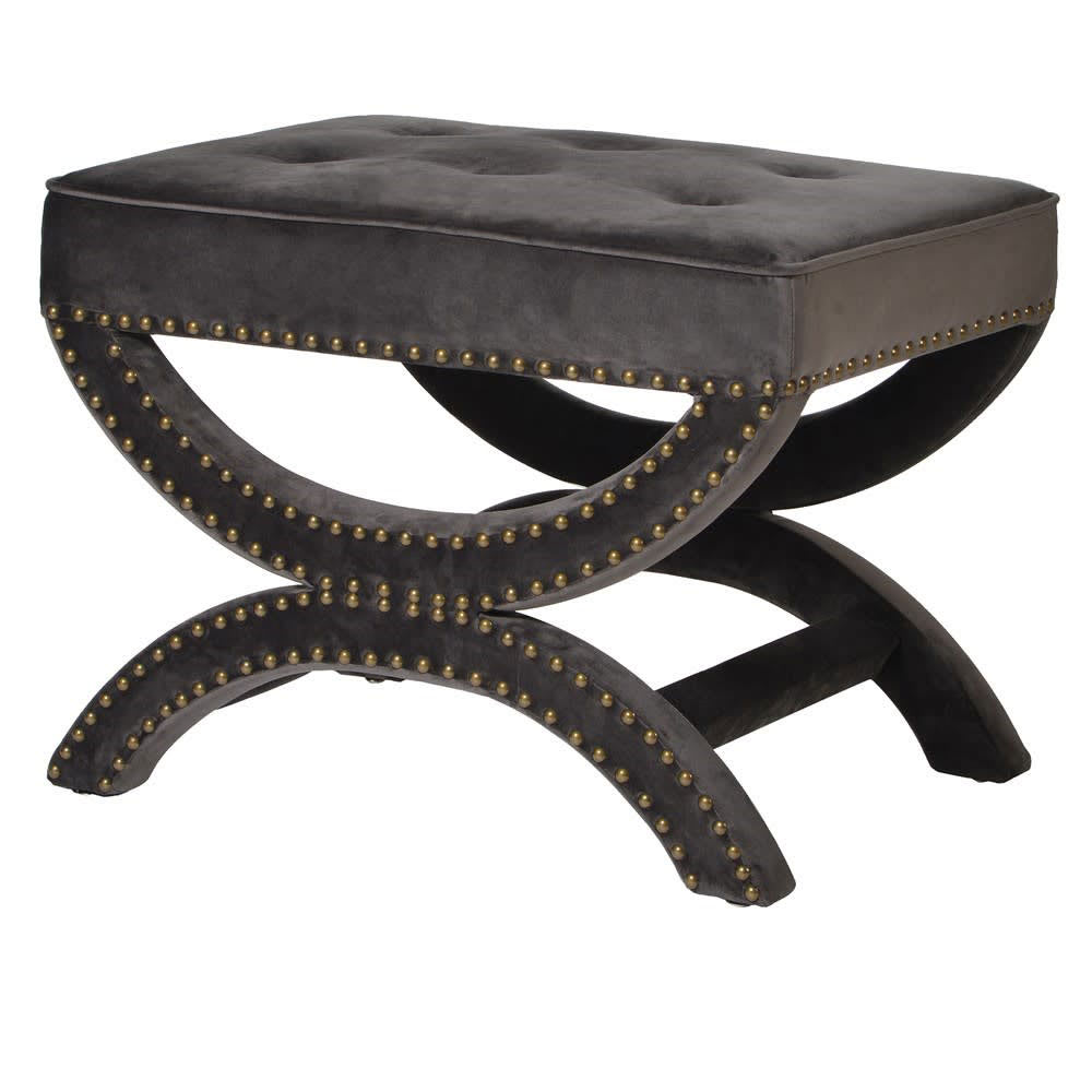 Curved Base Studded Stool