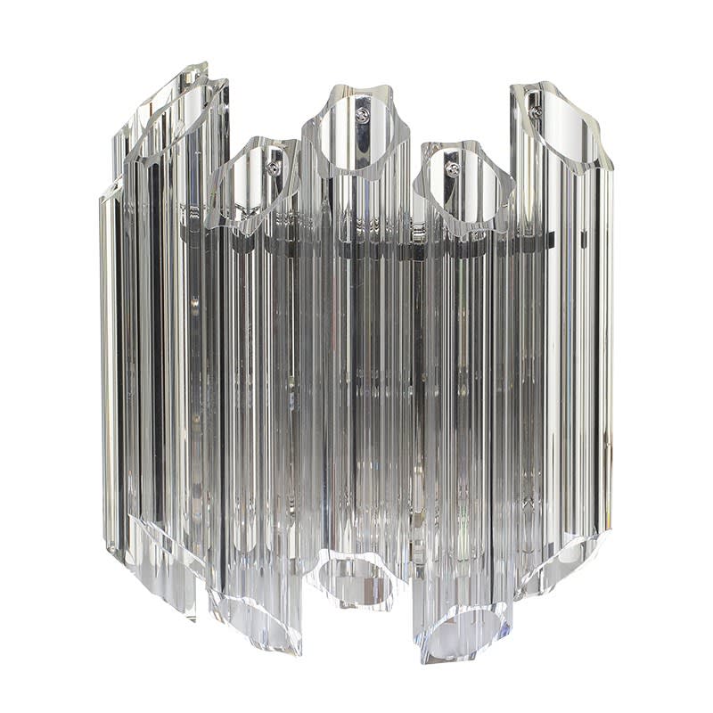 Clear Fluted Wall lamp