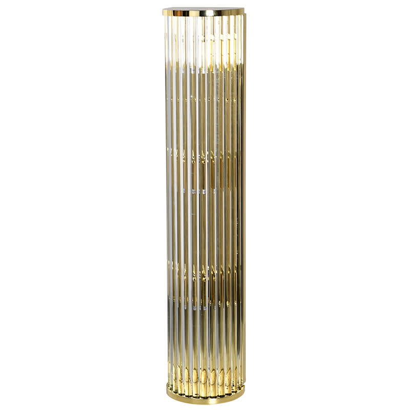 Slender Gold and Glass Wall Lamp 