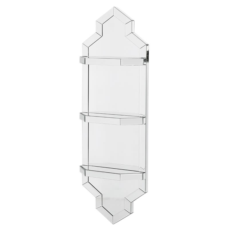 Mirrored Shelf Wall Unit