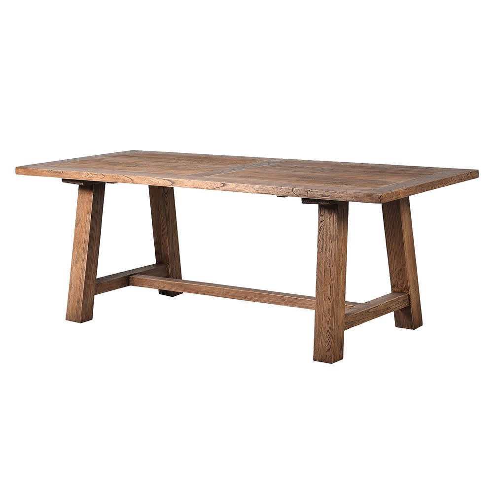 Reclaimed Farmhouse Trestle Leg Dining Table