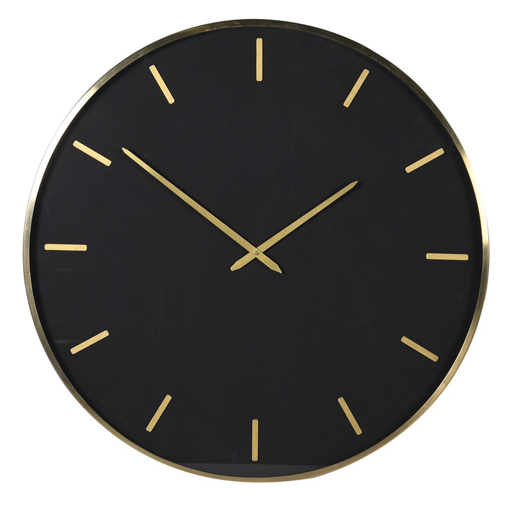 Gold and Glass Wall Clock