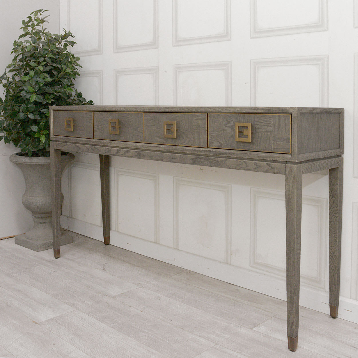 Astor Squares Console Table with Drawers from the Boho Furniture Collection