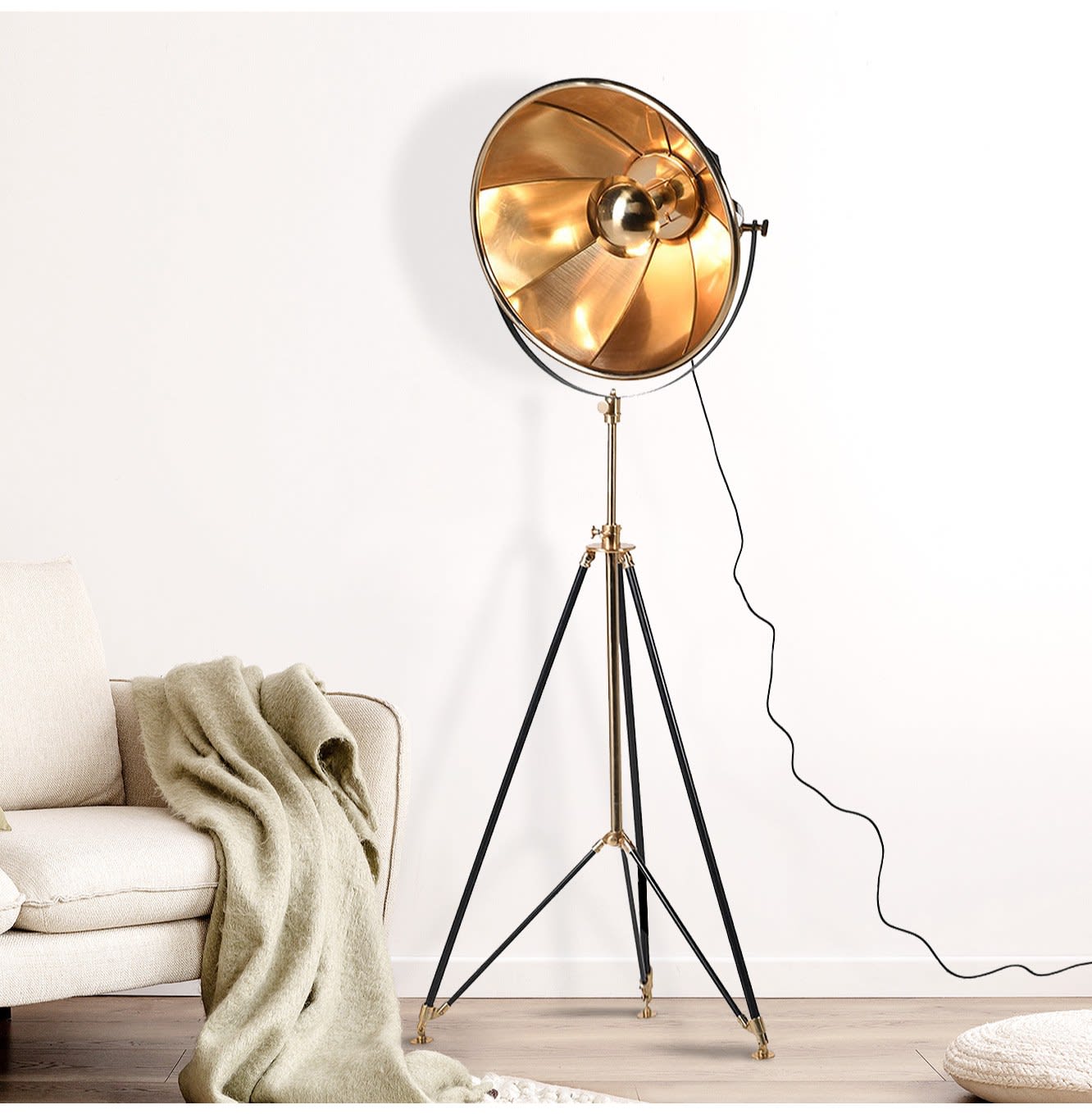 Brass Studio Floor Lamp