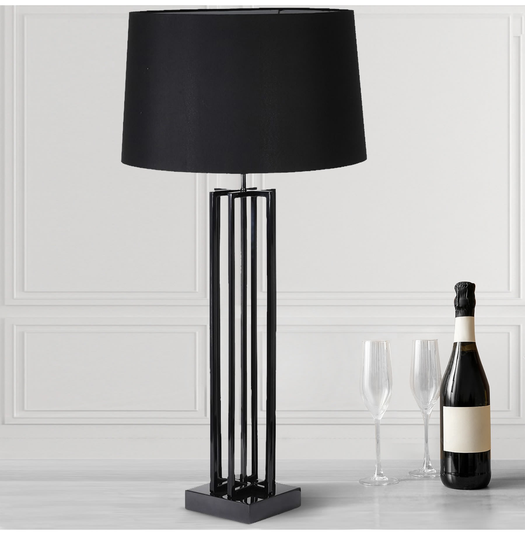 Black Cage Table Lamp