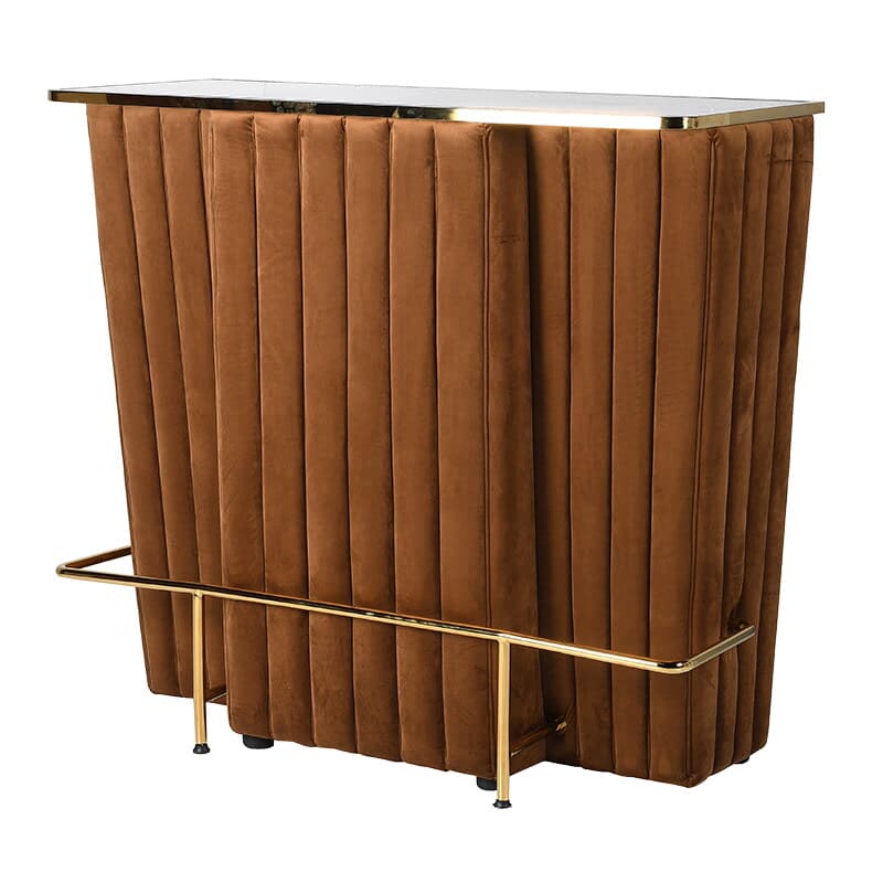 Sloane Gold Velvet Bar Unit