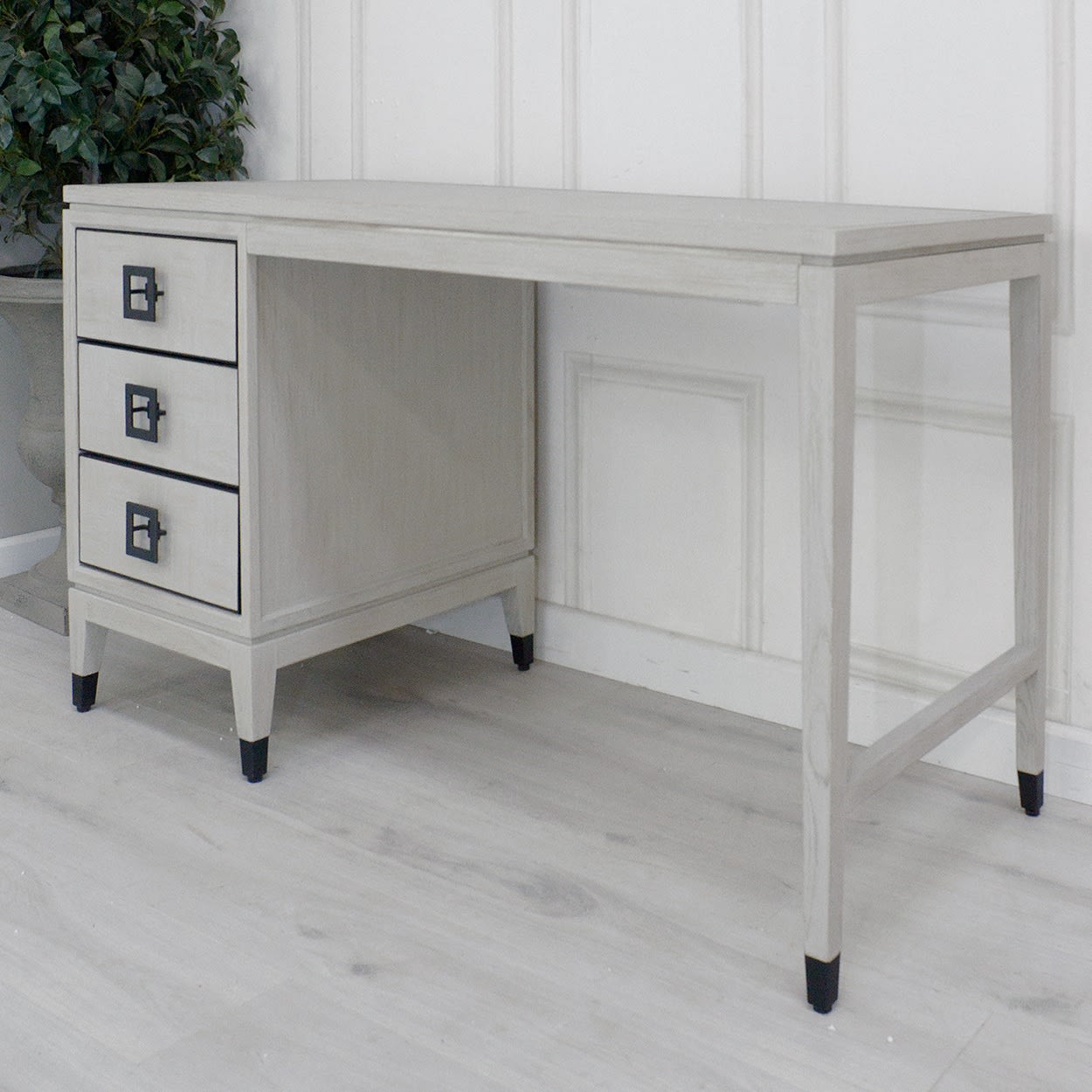 Astor Squares White Desk from the Boho Furniture Collection