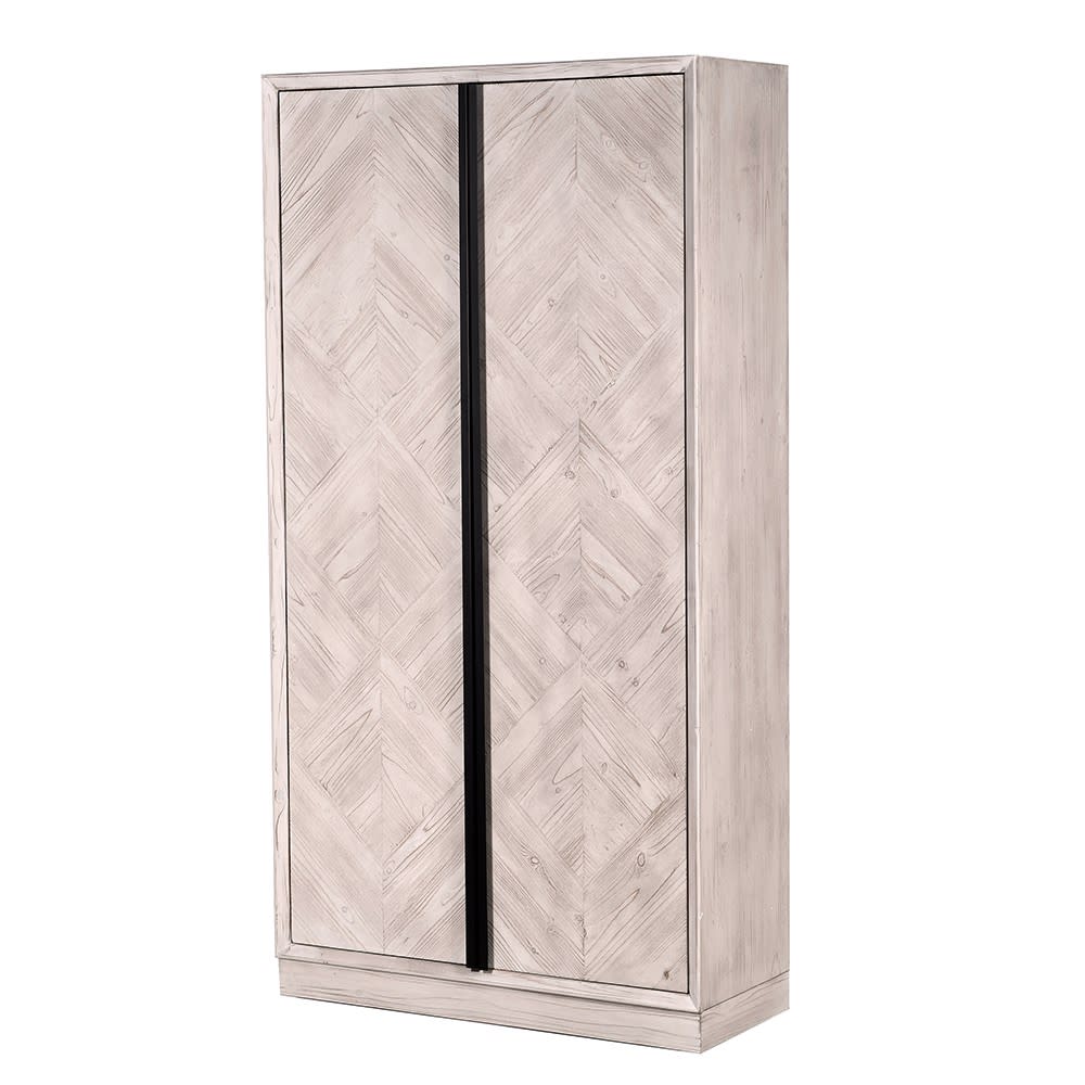 Hunston Parquet Pattern 2 Door Cabinet