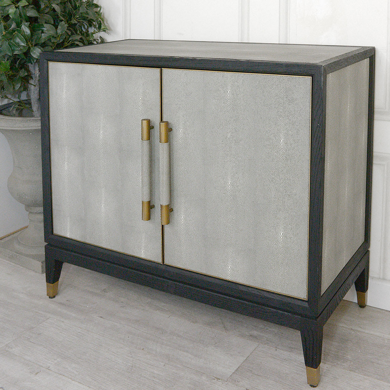 Osaka Grey Patterned Small Cabinet