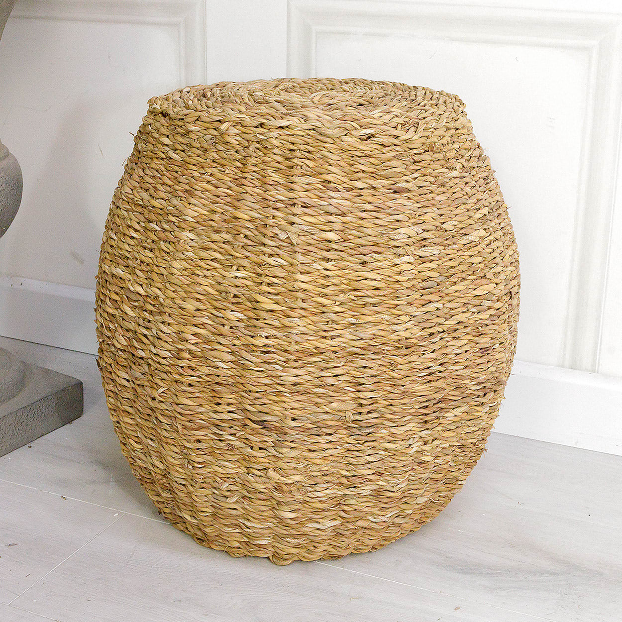 Natural Seagrass Woven Stool