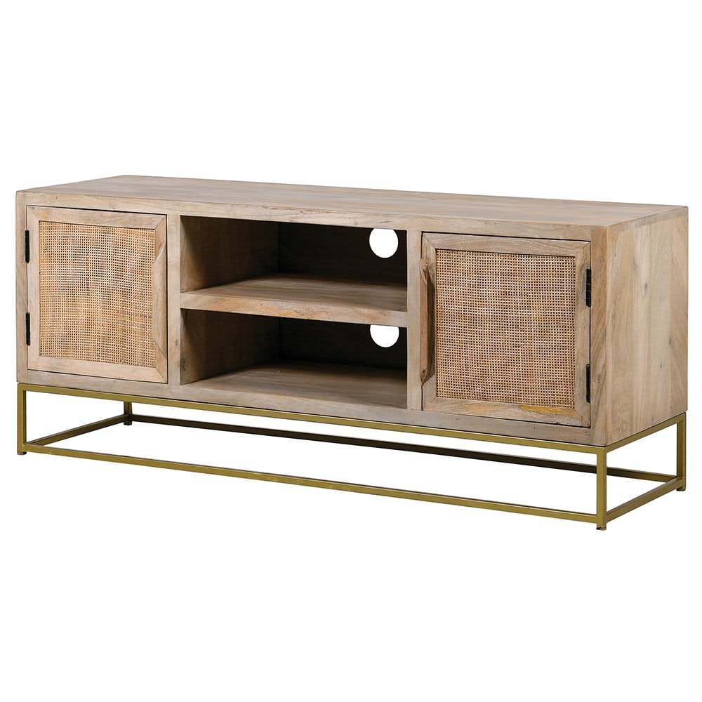 Mojave Cane 2 Door TV Unit