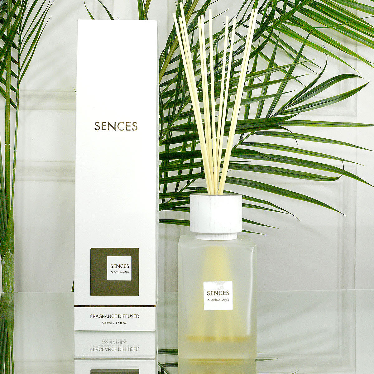 Sences White Alang Alang Large 500ml Reed Diffuser