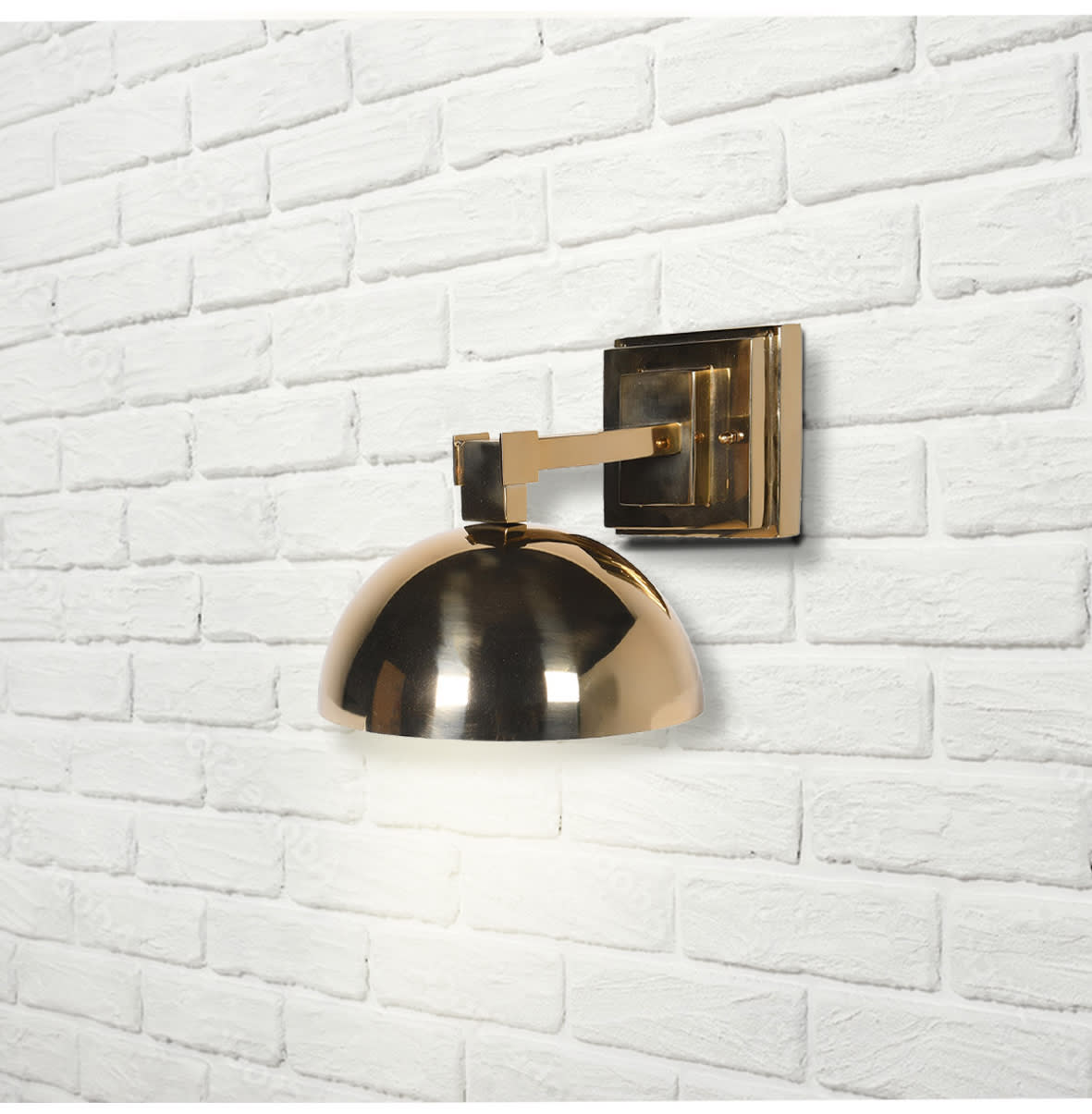 Luciana Gold Dome Wall Light