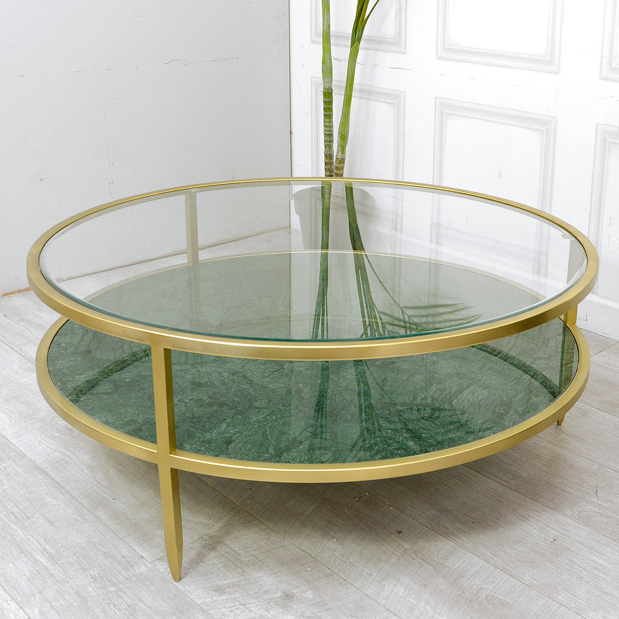 Green Marble Round Coffee Table