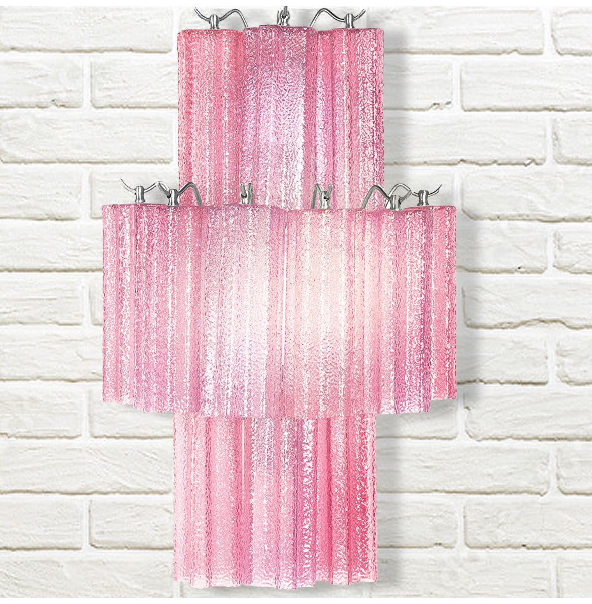 Bijou Pink Tiered Wall Light