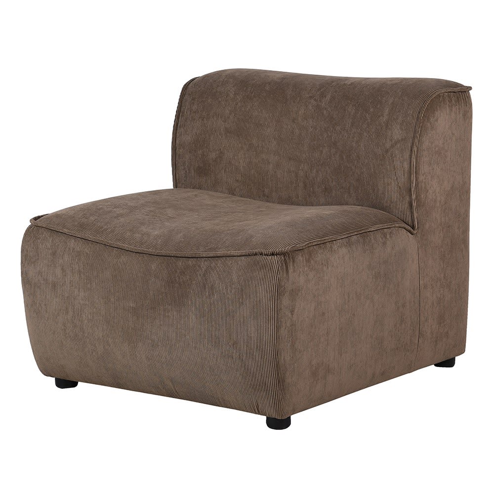 Taupe Corduroy Club Chair