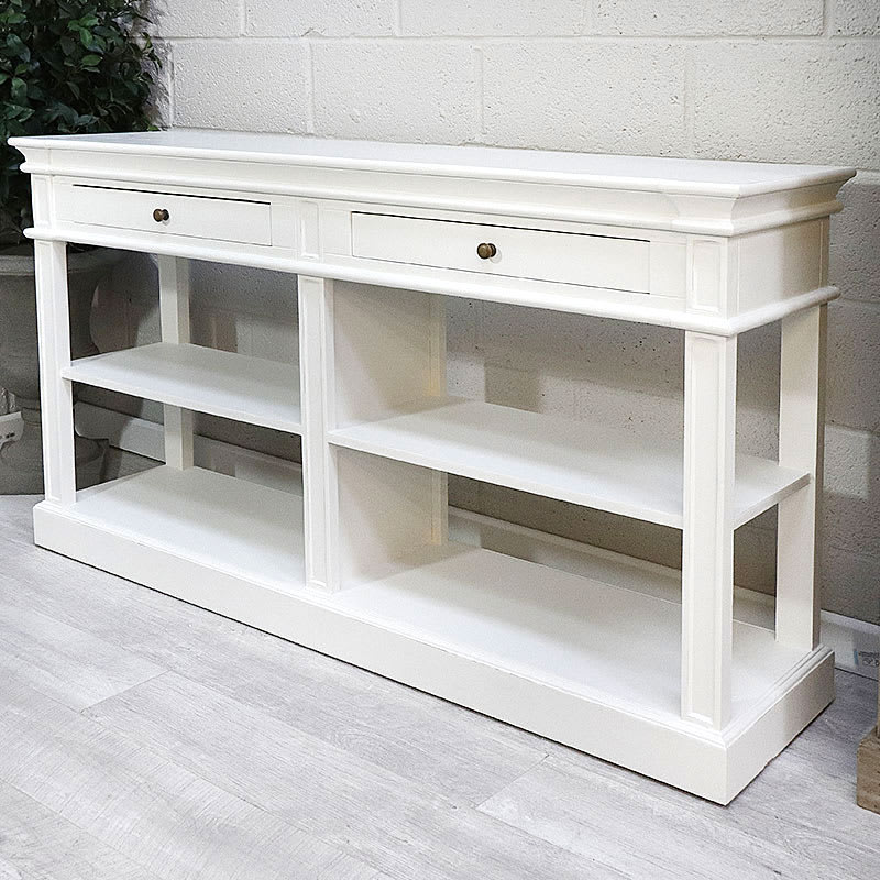 Portobello Warm White Open Sideboard