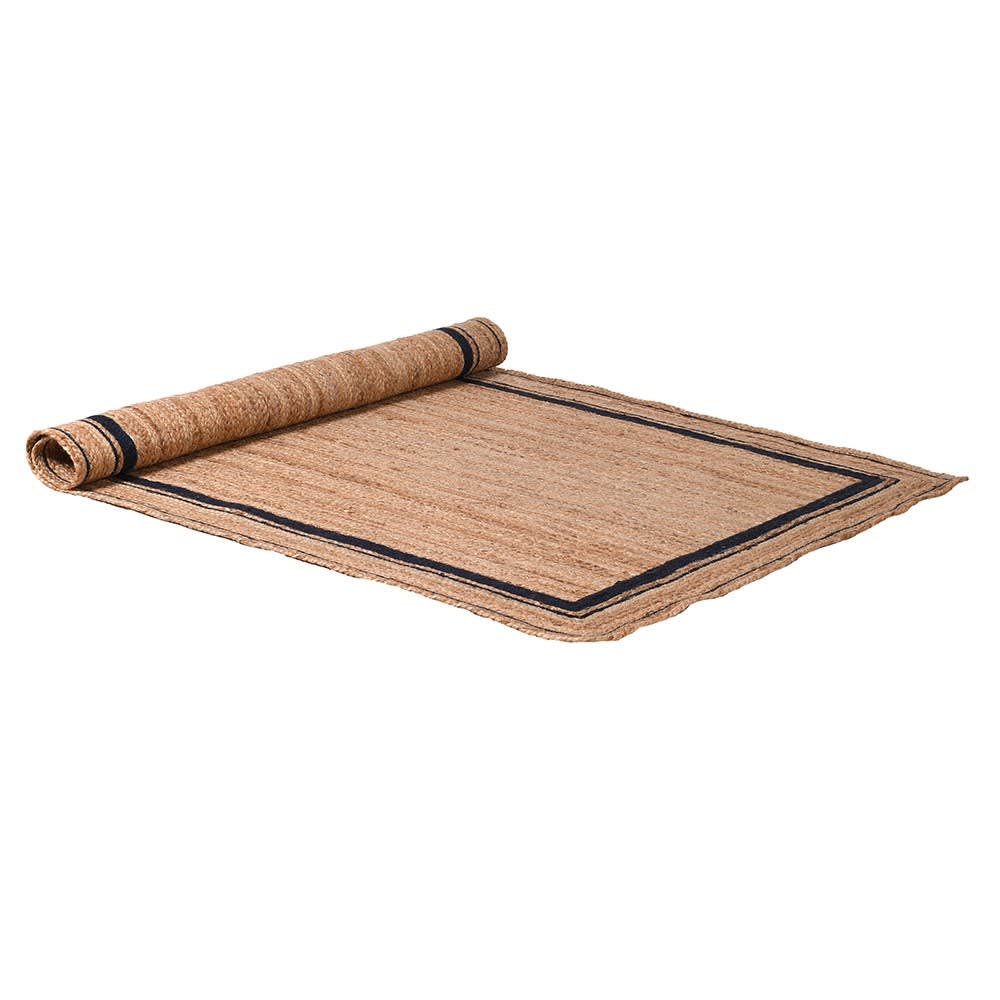 Natural Hemp Bordered Rug