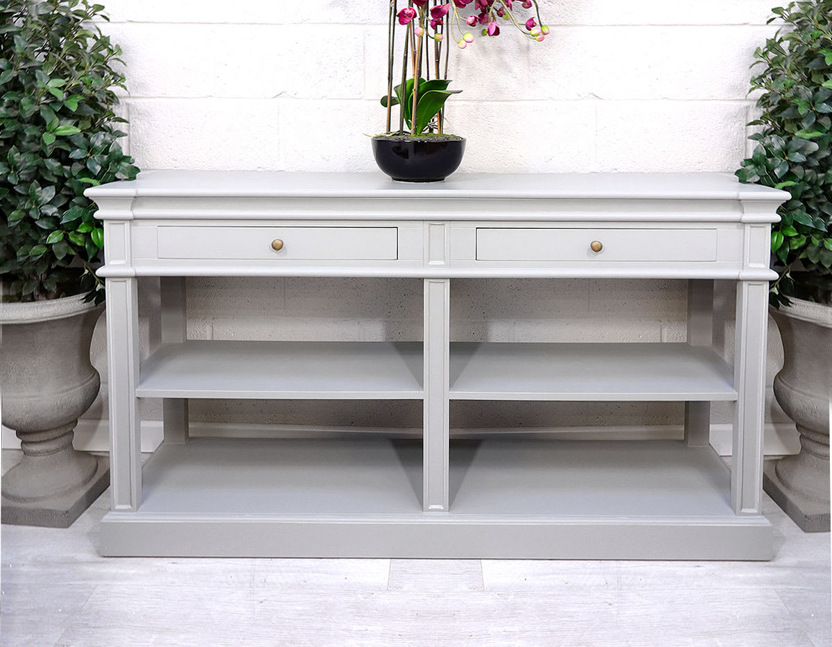 Portobello Grey Open Sideboard