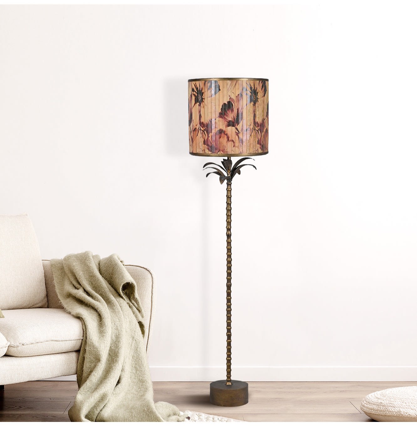 Osaka Blossom Print Floor Lamp