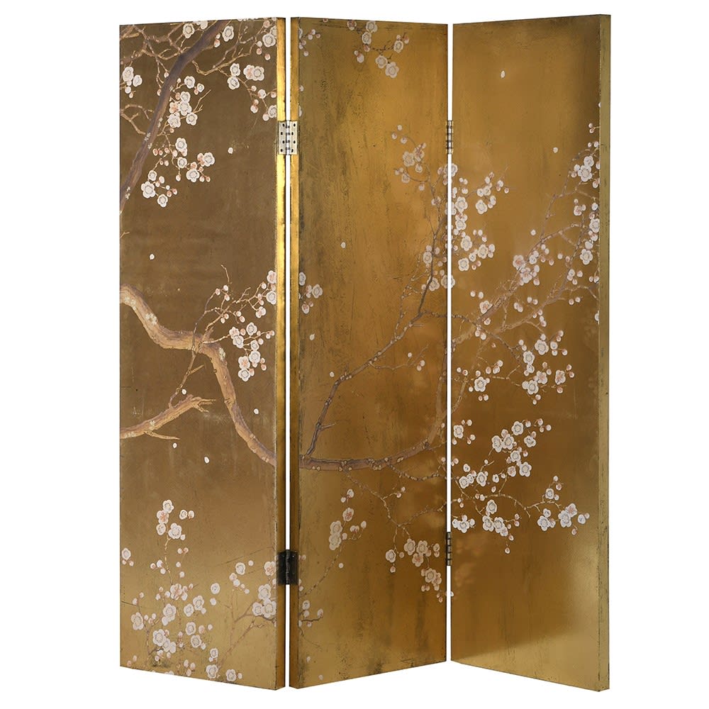 Gold Blossom and Oriental Screen