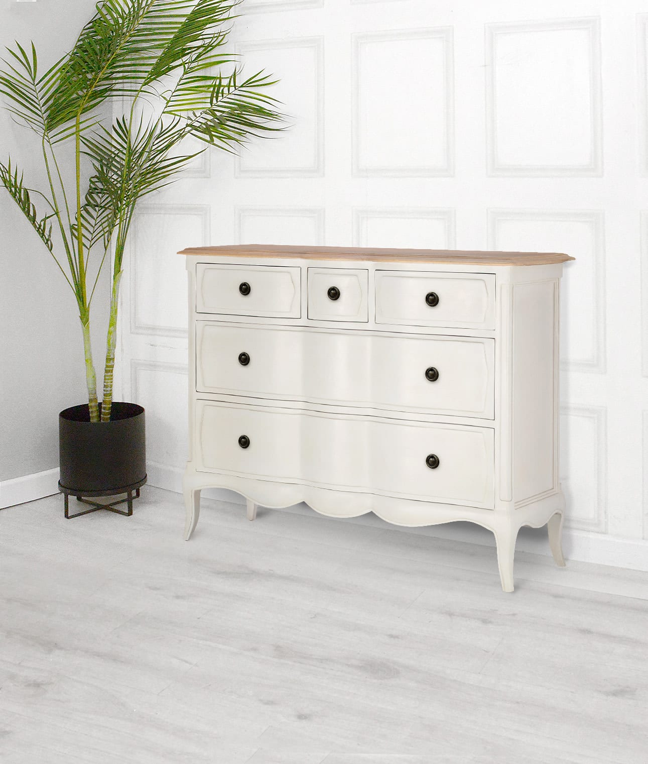 Amelie White 5 Drawer Chest of Drawers by Willis & Gambier