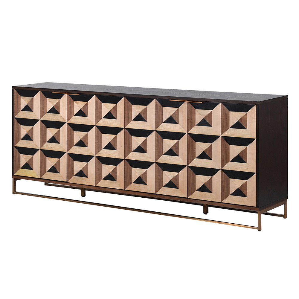 Diamond Pattern Large Sideboard