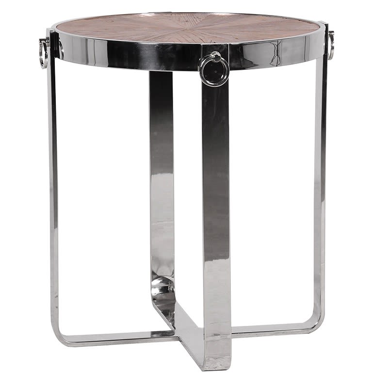 Chromed Small Round Table
