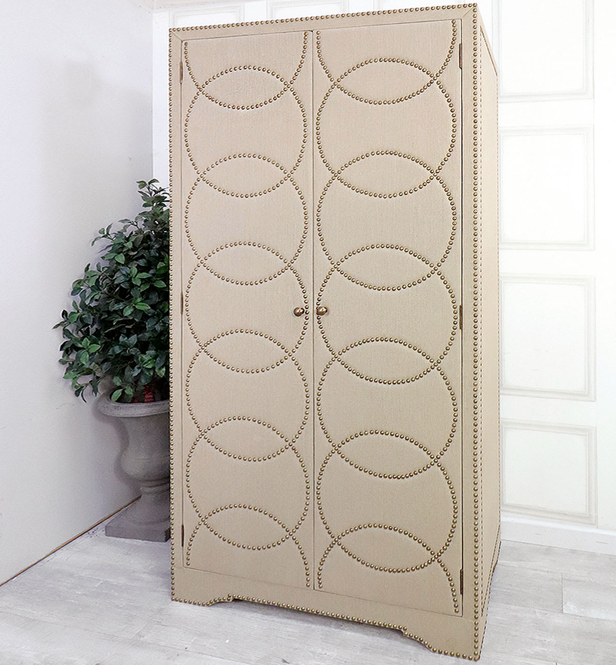 Linen Studded Pattern Wardrobe