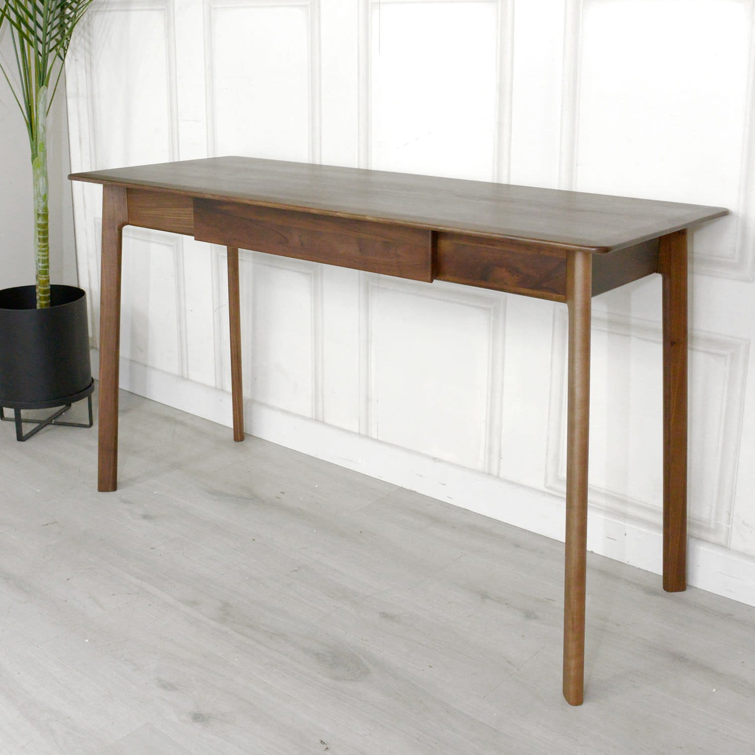 Madrid Walnut 1 Drawer Desk by Gallery Direct