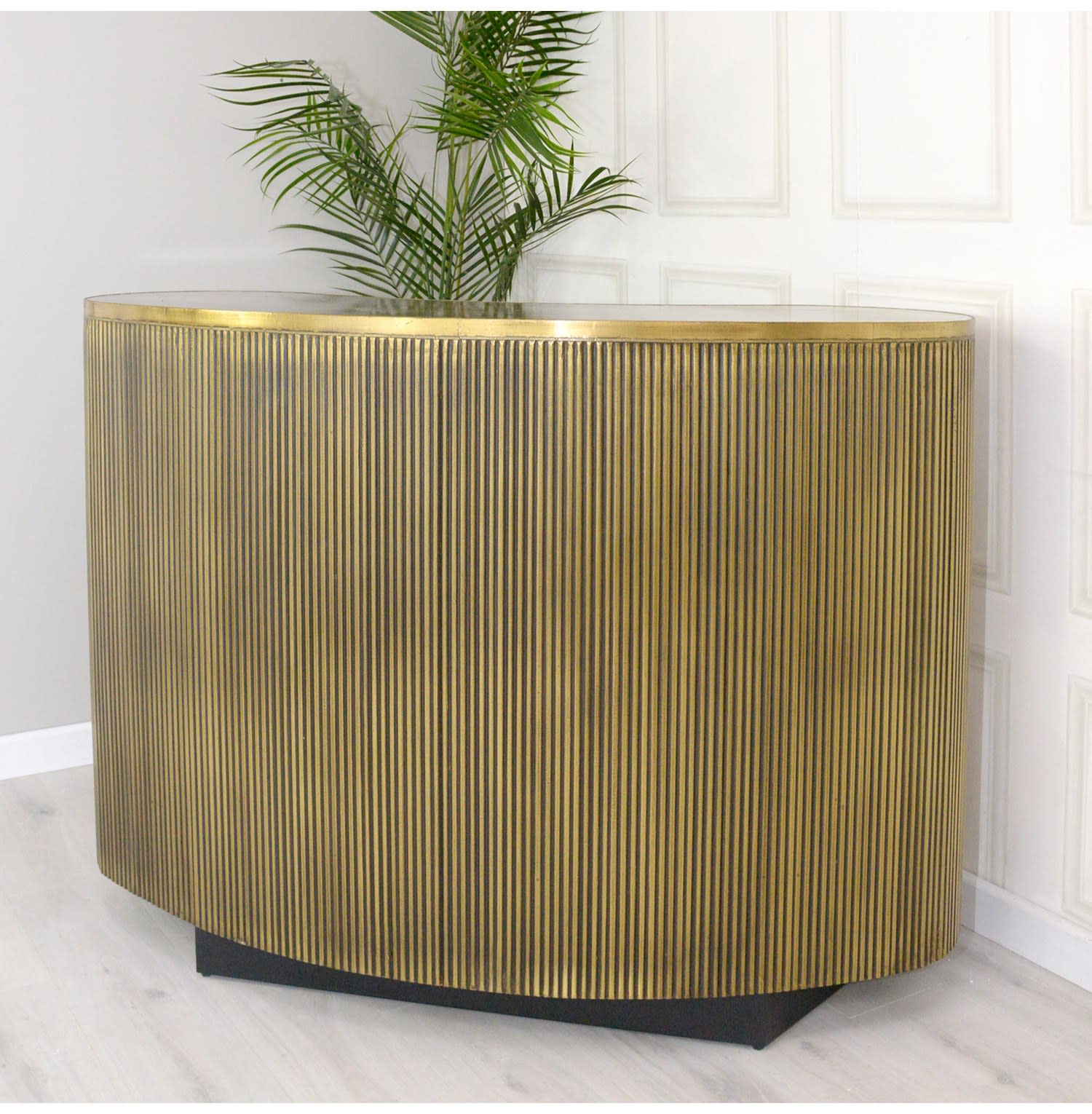 Mirage Antique Brass Bar Unit