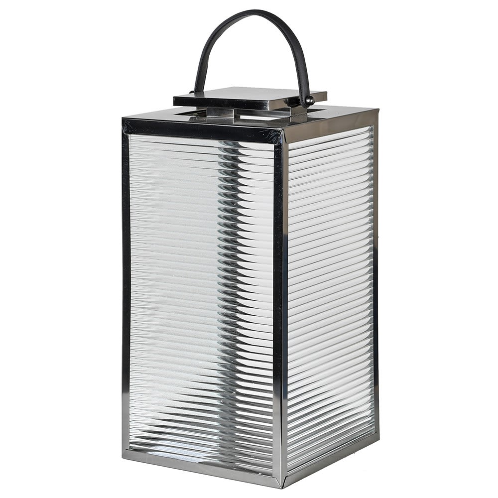 Medium Fluted Glass Lantern