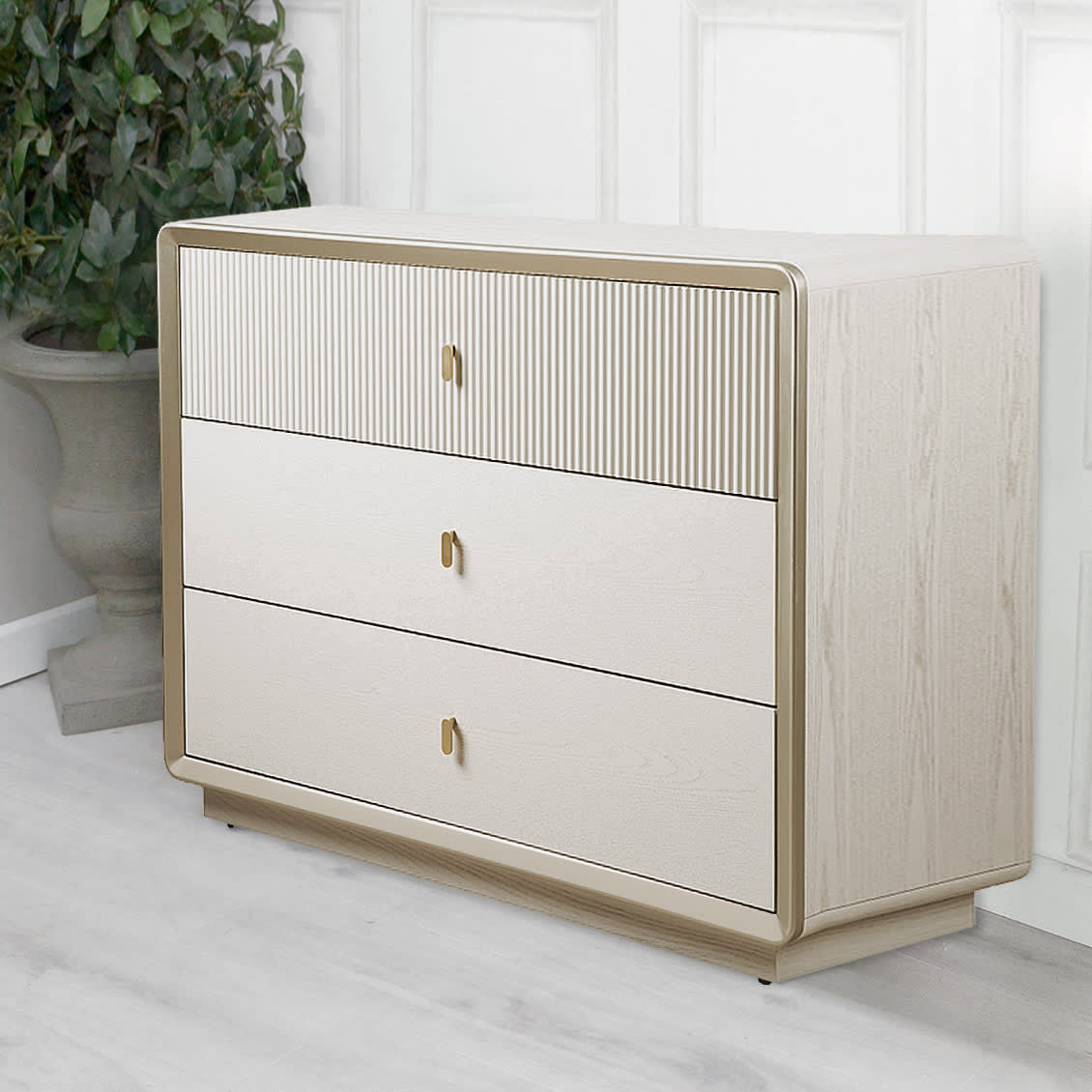 Coco Delorean Sandstone 3 Drawer Chest