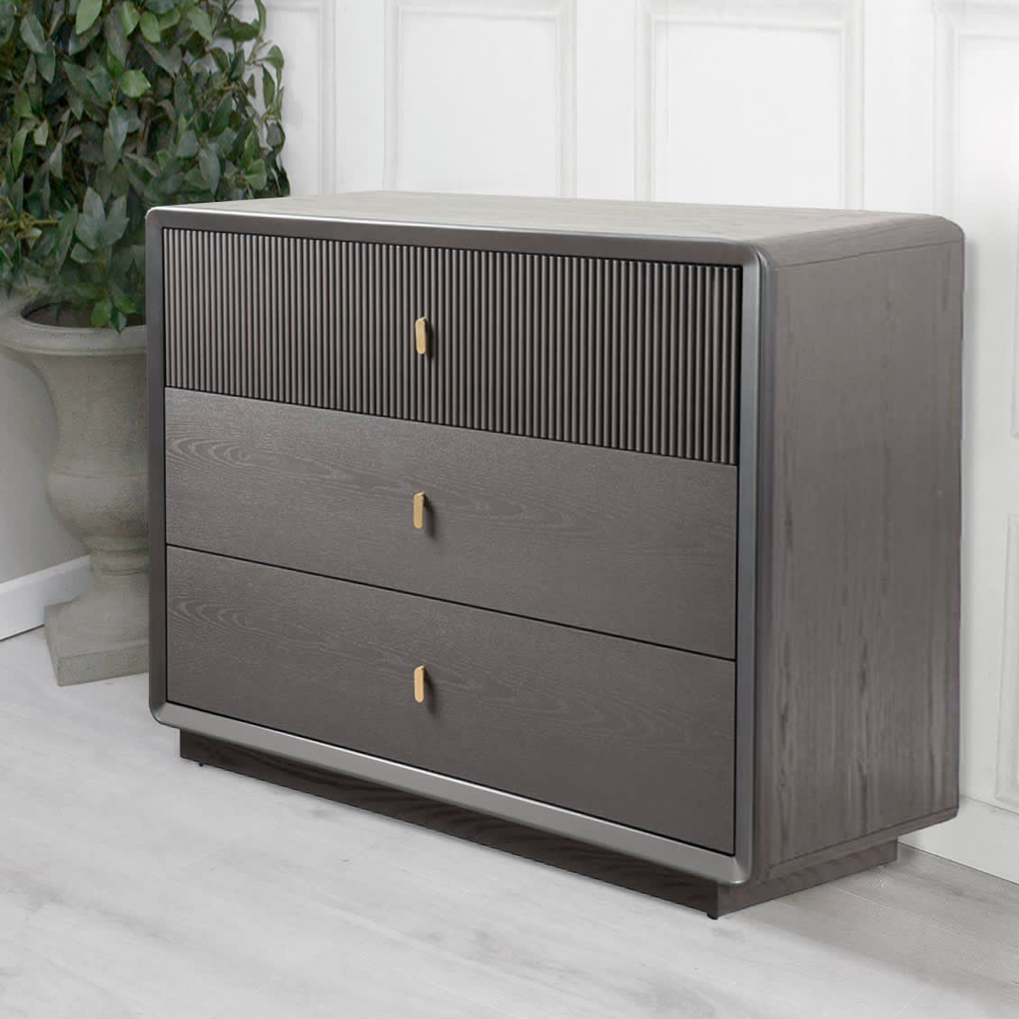 Coco Delorean Ebony 3 Drawer Chest