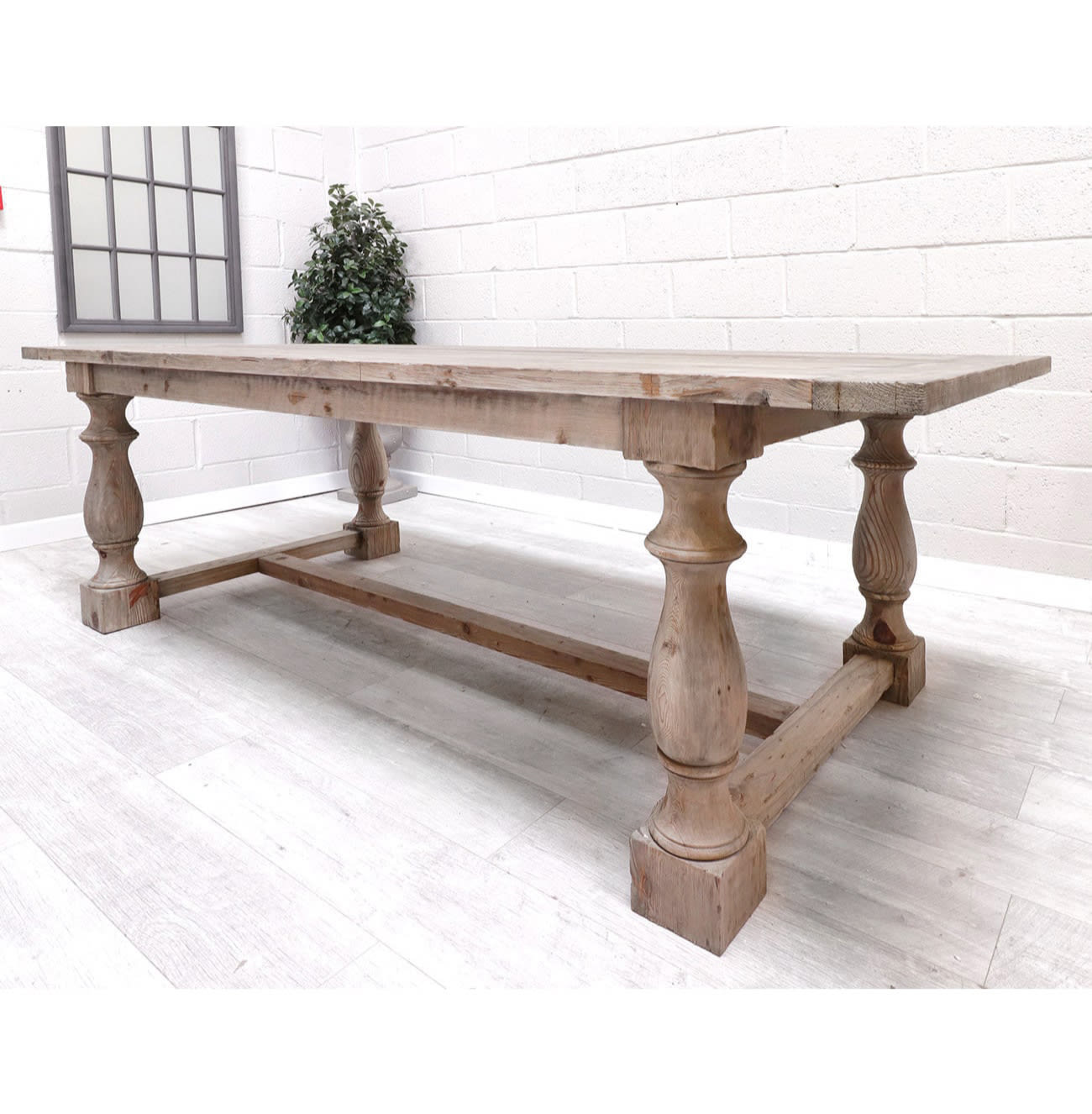 French Style Reclaimed Refectory Dining Table