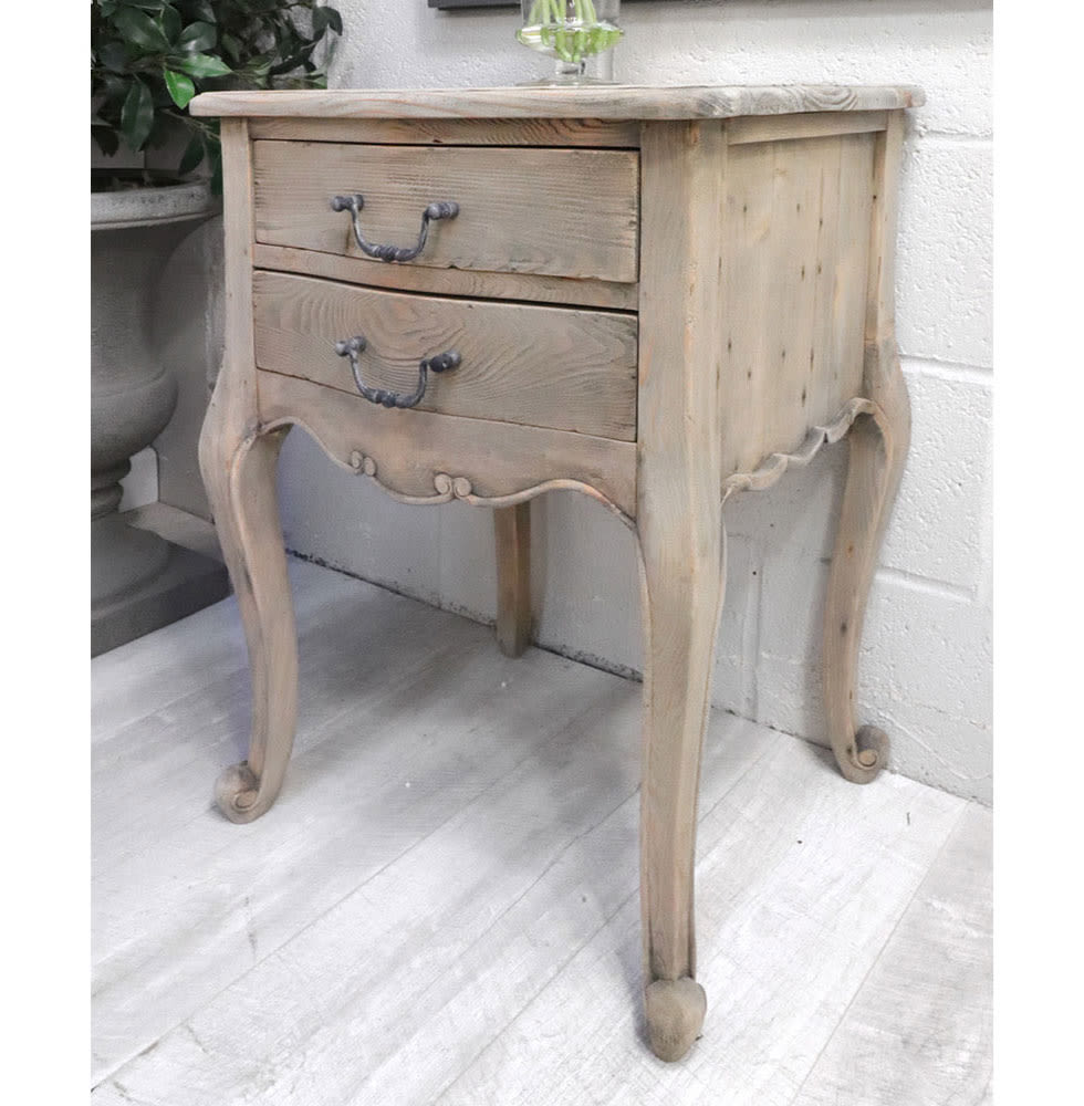 French Style Reclaimed Nightstand