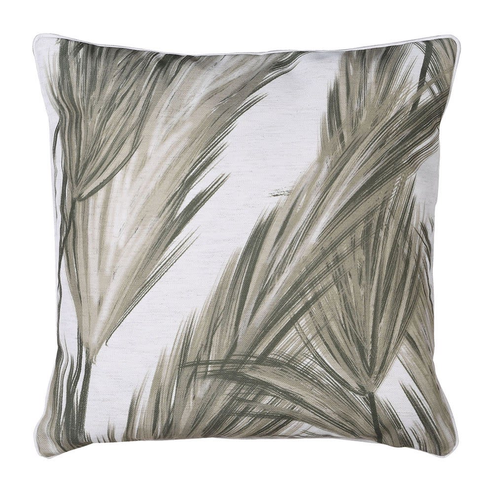 Green Fern Print Cushion