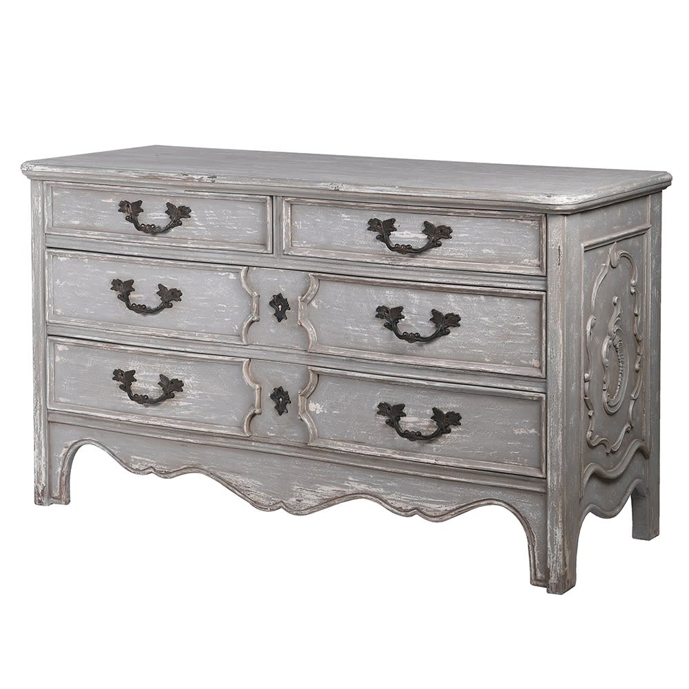 Grey Wash Chest of Drawers