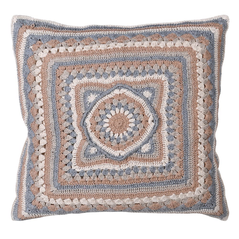 Cotton Crochet Pastel Cushion