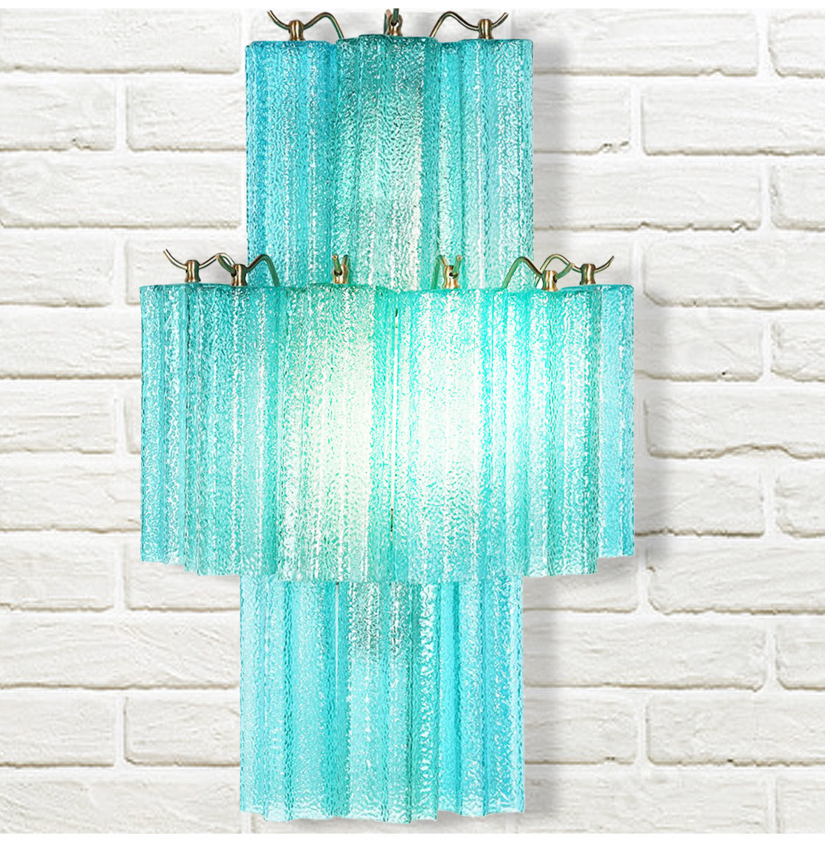 Bijou Aqua Tiered Wall Light