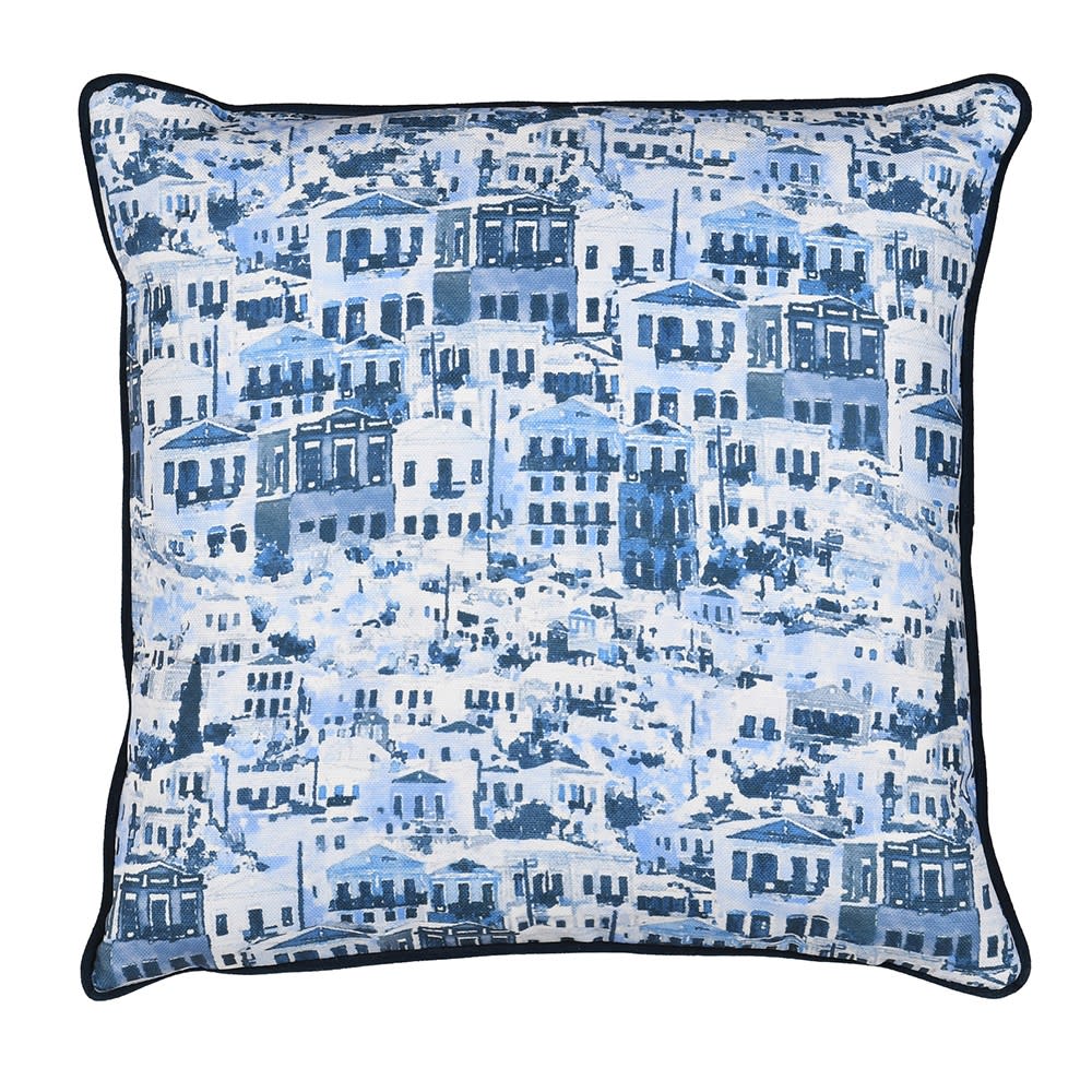 Blue Amalfi Coast Cushion