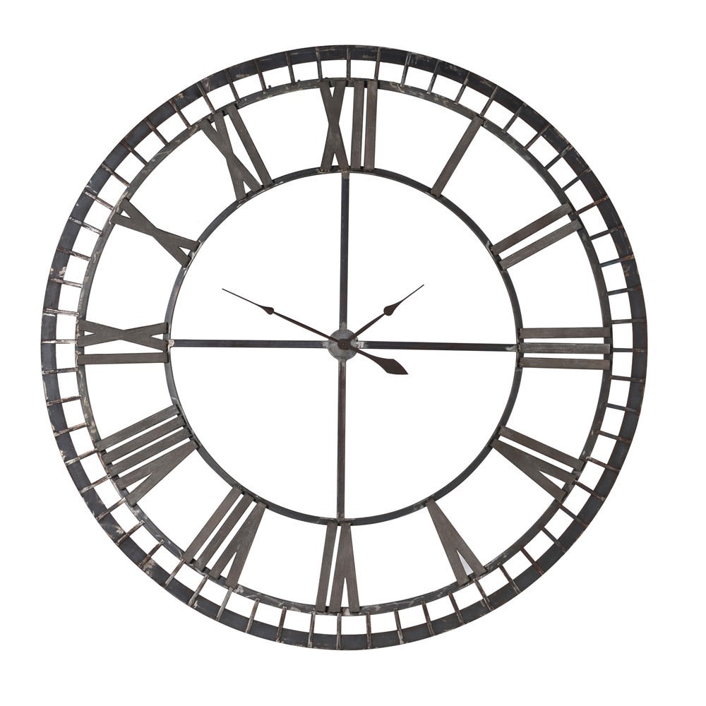 Iron and Numerals Wall Clock
