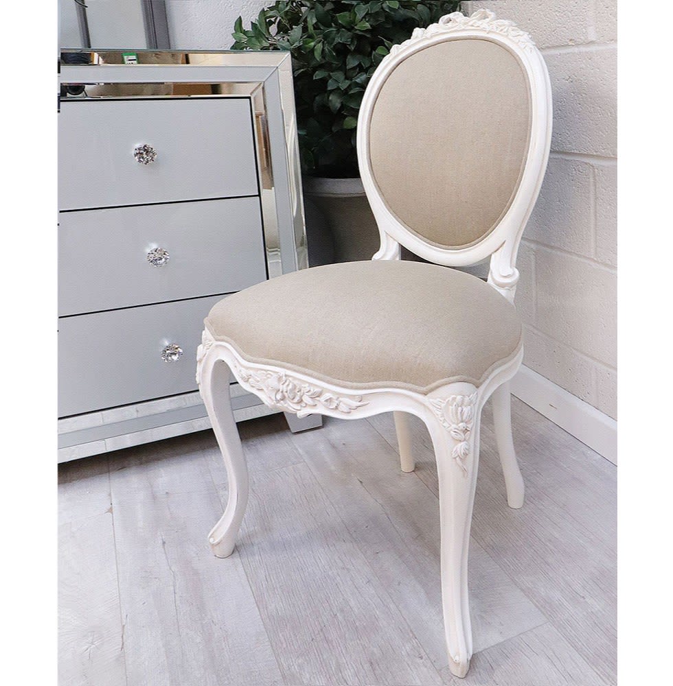 French Style White Dining Chair