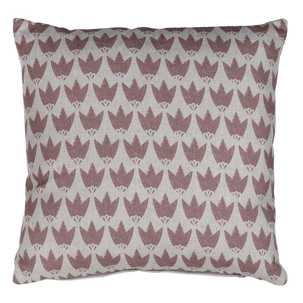 Printed Burgundy Pattern Cushion